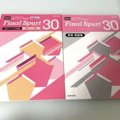 Final Spurt 30 大学入学共通テスト英語 リスニング 対策問題集