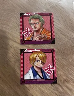 ONE PIECE ワンピース 浦和レッズ スクエア 缶バッジ サンジ ゾロ