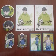 ブルーロック　潔世一セット(缶バッチ、シール4枚、コースター、購入者特典2枚)