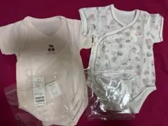 14.プティマイン　ロンパース2枚セット　80サイズ