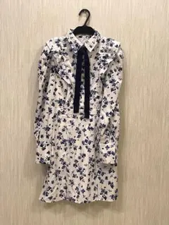 スナイデル　Sustaina プリントフリルミニワンピース