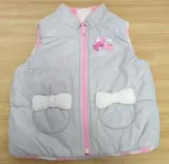 MIKI HOUSE ミキハウス　リバーシブル　ベスト　サイズ90　女の子