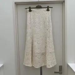 素敵♡GU マーメイド　スカート　レース　アイボリー