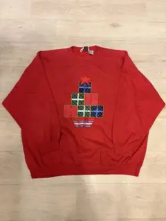 クリスマスデザイン　古着　スウェット　サイズ42（L）