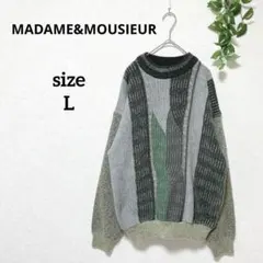 マダムアンドムッシュ メンズ クルーネックニット L オジカジ セーター