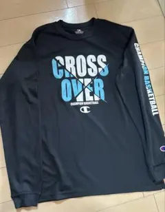 【美品】Champion チャンピオン バスケ ロンT 160 黒 練習着