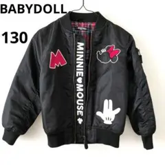 ベビードール　アウター　ミニーマウス ジャケット ブラック 　お揃いコーデ　B