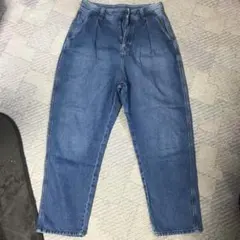 GU デニムパンツ インディゴブルー 綿100％のサムネイル