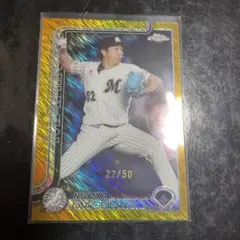 topps 2025 chrome 千葉ロッテ 益田直也 50 シリアル