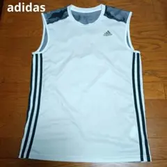 adidas アディダス ノースリーブ Tシャツ 白 スポーツウェアのサムネイル