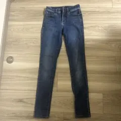 UNIQLO ダークブルー ストレートデニム 22