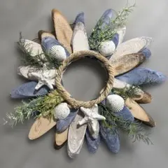 ビーチスタイルのナチュラルリース