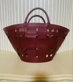 超美品ミラオーウェン 扇型トートバッグ ハンド ワイドメッシュのサムネイル