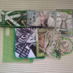 鬼滅の刃 ノート ミニタオル ダイカットステッカー ばかうけ ティッシュ 実弥