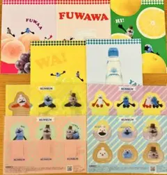 セブンイレブン パペットスンスン A5ノート＆ブックマーカー 全種セット計9点