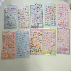 立体シール 10枚セット ぷくぷく 立体 3D デコシール