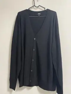 希少サイズ　UNIQLO 黒 カーディガン 3XL 未使用品　メンズ