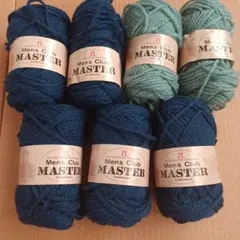 Mens Club MASTER 毛糸 未使用と使いかけ6個セット