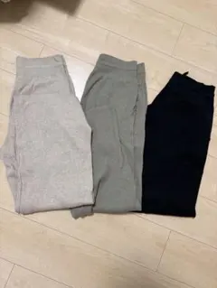 ユニクロ/ウォッシャブルニットリブパンツXLサイズ3点セット