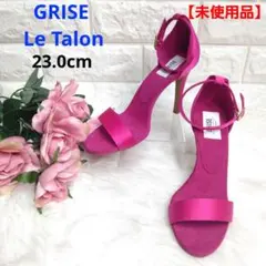 【未使用品】 ルタロングリーズ ストラップサンダル サテン ピンク 23.0cm