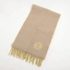 美品 LOEWE ロエベ アナグラム マフラー ベージュ
