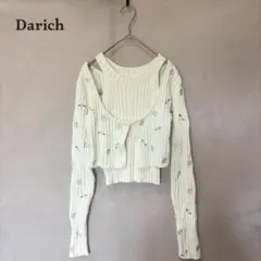 Darich ダーリッチ スパークルリボンアンサンブルニットトップス アイボリーのサムネイル