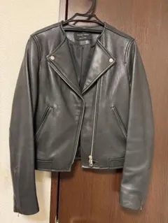 UNITED TOKYOブラックレディースライダースジャケット 羊革