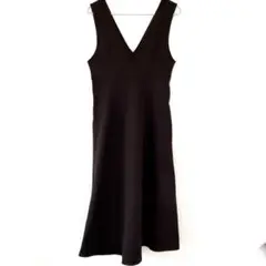 【美品】UNIQLO⭐︎ ブラッシュドジャージージャンパースカート　ブラウン　M