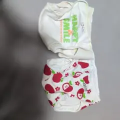 おむつカバー 2枚セット HAPPY SMILE りんご柄のサムネイル