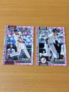 Topps MLB 桜パラレルカード 2枚セット