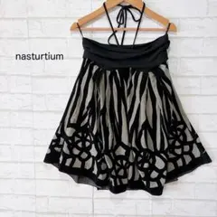 nasturtium チュニック 2WAY ベアトップ 総柄 モード Y2K