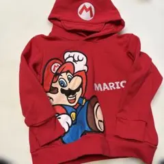 マリオ フード付きパーカー 110