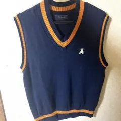 Cupop ネイビー Vネック ベスト