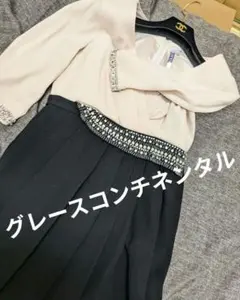 お値下げ【グレースコンチネンタル 】 ビジュー　ワンピース　ドレス　美品