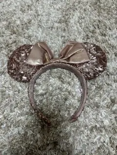 ディズニー ミニーカチューシャ ピンクスパンコール