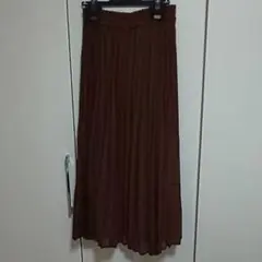 オムネスプレモ ブリリアントプリーツスカート ロング丈 フリーサイズ ブラウンのサムネイル