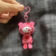 グルーミー　キーホルダー　マスコット　ストラップ　じゃらじゃら　ピンク　くま