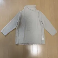 ベージュ インナーブラウス　五分袖 トップス