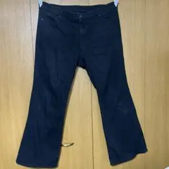 GU フレアジーンズ　ブラック　レディース