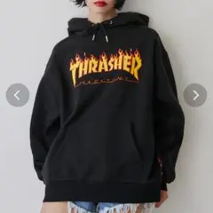 jouetie 別注THRASHERフーディ 裏起毛のサムネイル