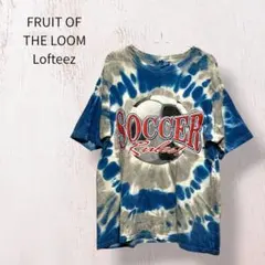 フルーツオブザルーム　 LoFteeZ タイダイ サッカー　Tシャツ　L
