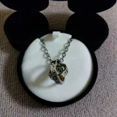 Disney ミッキーマウス チェーンリングネックレス ミッキー型ケース入