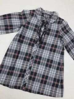 COMME CA FOSSETTE チェック柄シャツワンピース 90サイズ