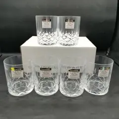 未使用　HOYA HI CRYSTAL クリスタルグラス 6個セット