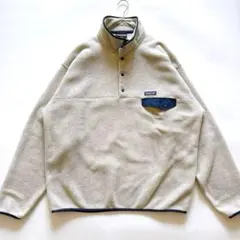 美品✨Xl パタゴニア シンチラスナップT オートミール フリース プルオーバー