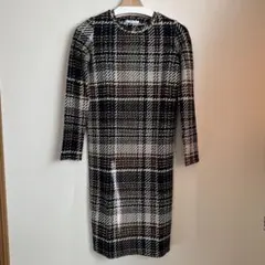 ZARA チェック柄 タイトワンピース