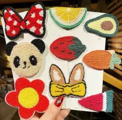 8点セット可愛いヘアクリップ