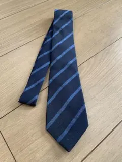 【美品】EDIFICE（エディフィス）／ストライプタイ／NAVY（ネイビー）
