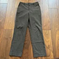 UNIQLO チェック柄 ストレートパンツ M