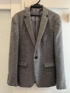 グレー テーラードジャケット & ベスト セット 細身